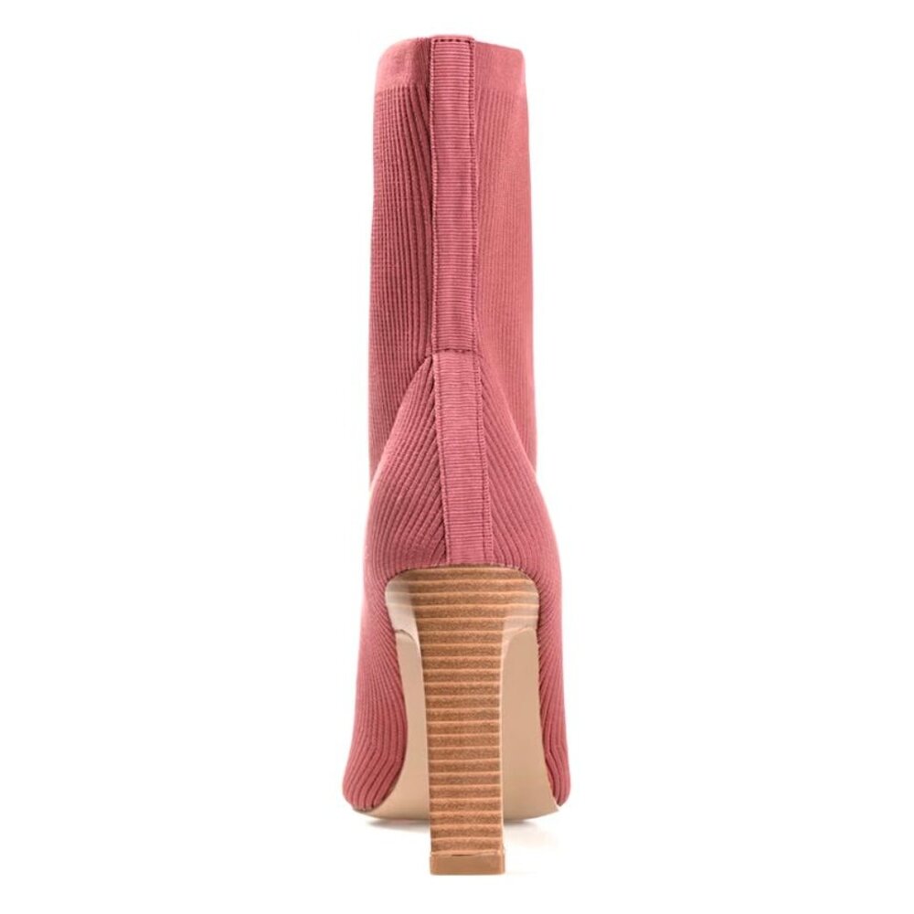 JOURNEE COLLECTION ELISSA Heeled Stretch Ankle Sock Boots Clay Size 9 - Picture 5 of 8